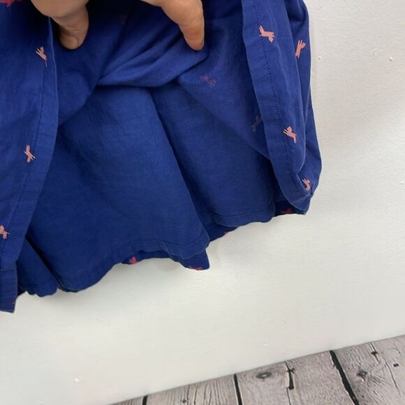 Levi's Women's Short Sleeve Horse Print Dress Blue Pocket size Small Petite - Picture 5 of 13